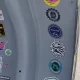 Sticker on the inner frame of a scooter