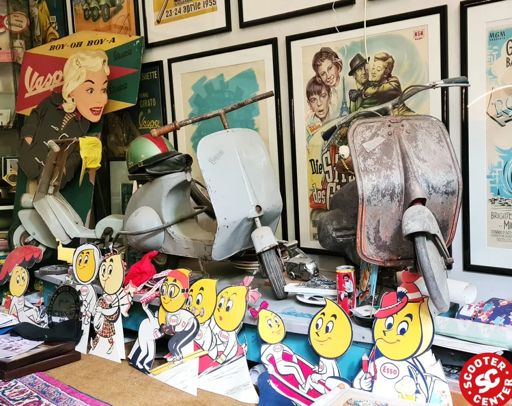 Small Vespa and oil collection