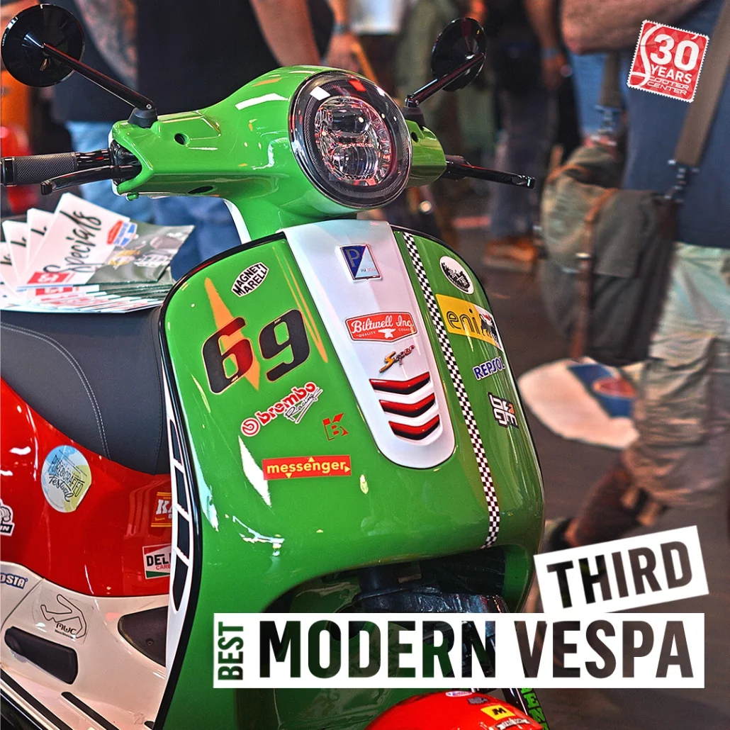 Modern Vespa green