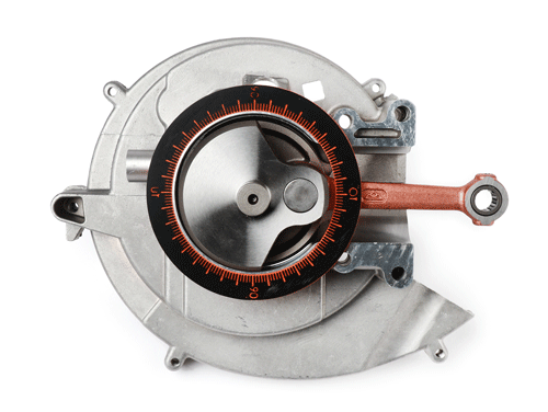 Stainless steel degree wheel built into motor