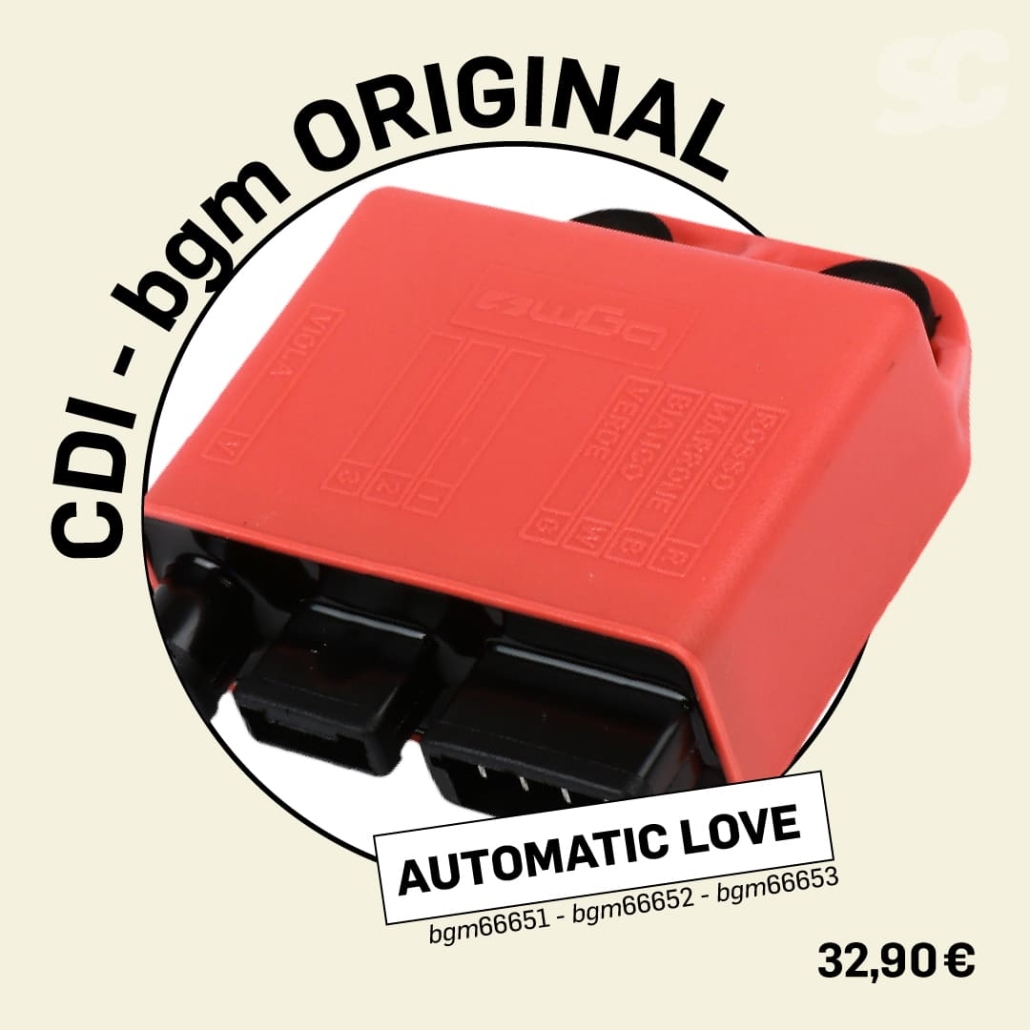 Red CDI bgm Original with Automatic love as lettering