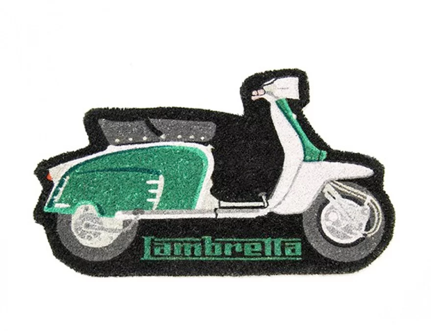 Tvarová rohožka (pro přední dveře) -LAMBRETTA- zelená Obj. LADM03