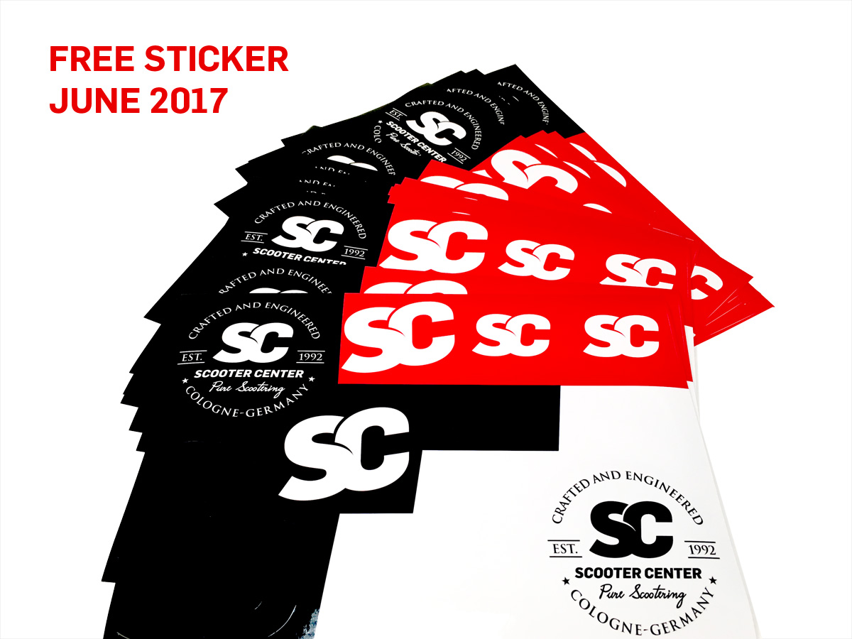 Kostenlose Sticker Scooter Motorroller