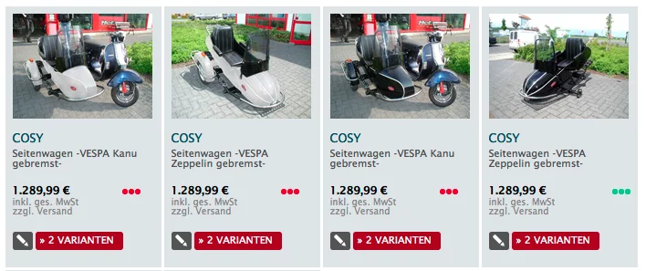 vespa seitenwagen cozy