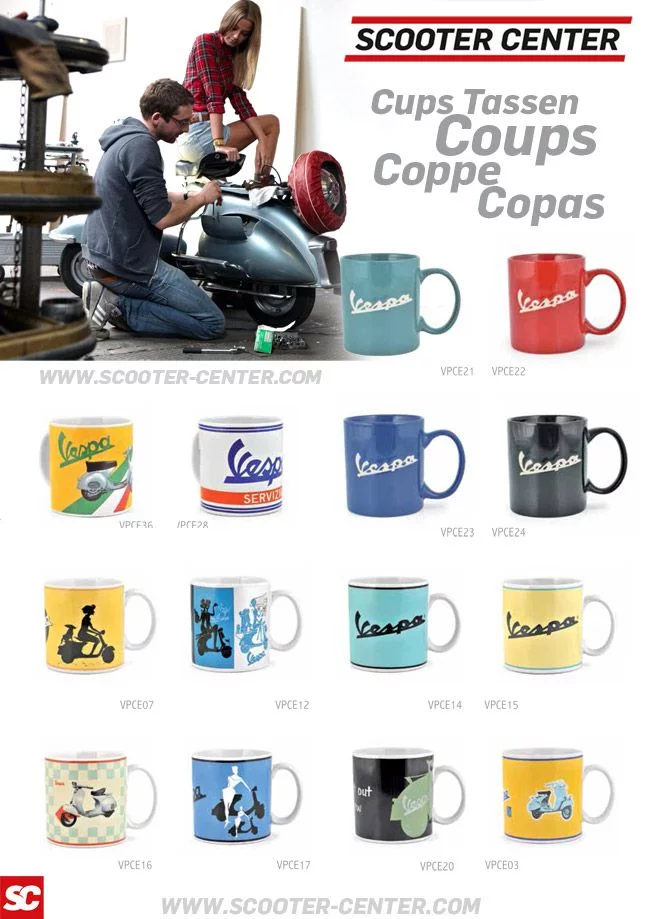 Vespa csészék csészék